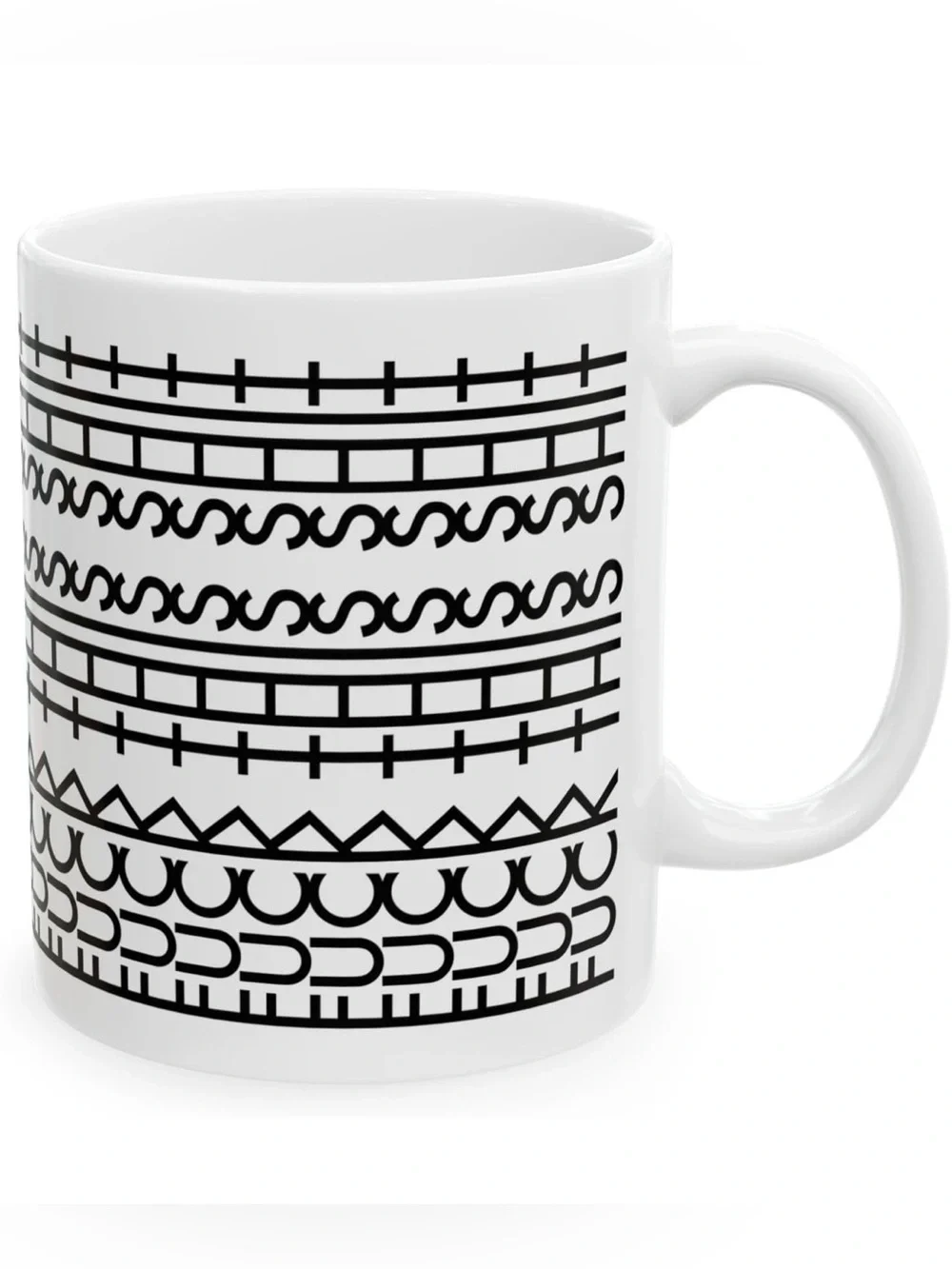 🆕 NIB Hidden Message Optical Illusion Ceramic Mug ☕️✨